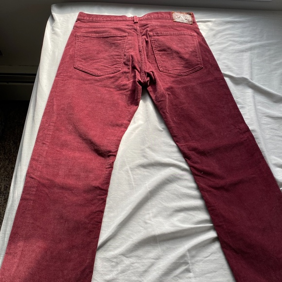 Mens Maroon/Burgundy Corduroy Dockers Pants - Picture 2 of 5
